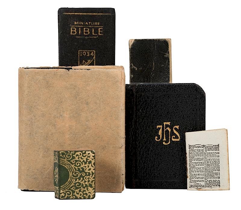 Appraisal: Group of Six Miniature Bibles and Religious Texts Miniature Books