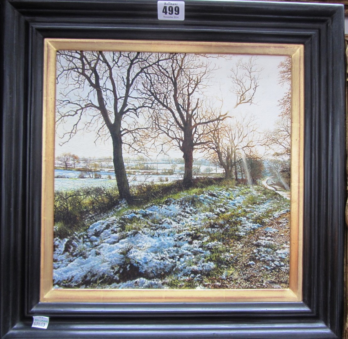 Appraisal: Martin Taylor b Trees off the road oil on canvas