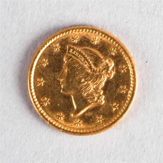 Appraisal: United States Liberty Head Type I gold dollar MS- Estimate