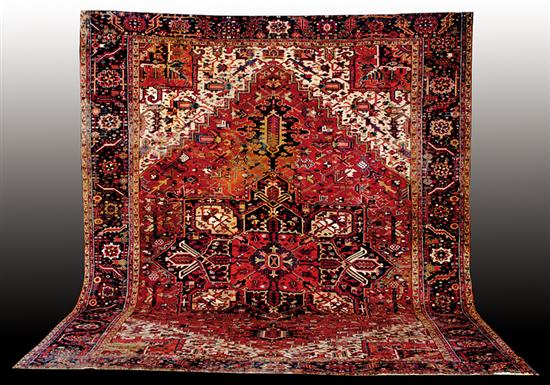 Appraisal: Persian Heriz carpet first half th century ' x '