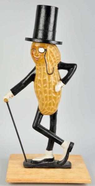 Appraisal: Heavy Composition Mr Peanut Figure Circa s Impressive figure in