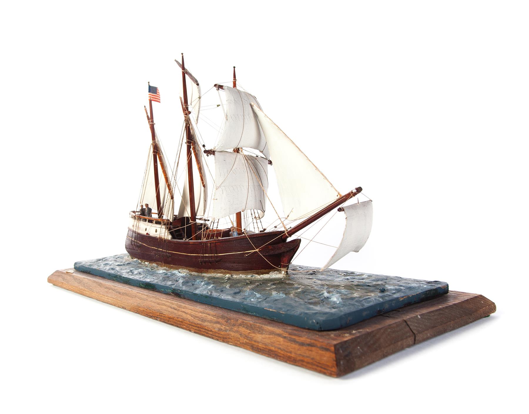 Appraisal: AMERICAN MODEL OF SAILING SHIP Second quarter- th century Hand