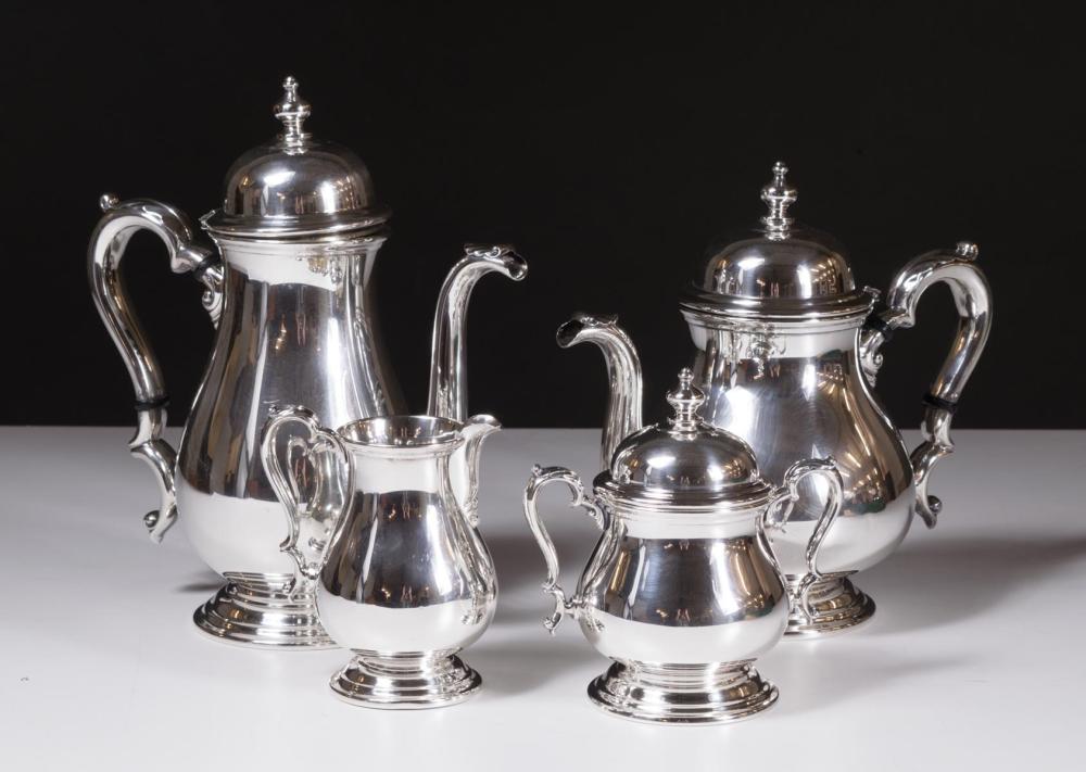 Appraisal: INTERNATIONAL STERLING SILVER TEA AND COFFEE SET -pieces Kenilworth pattern