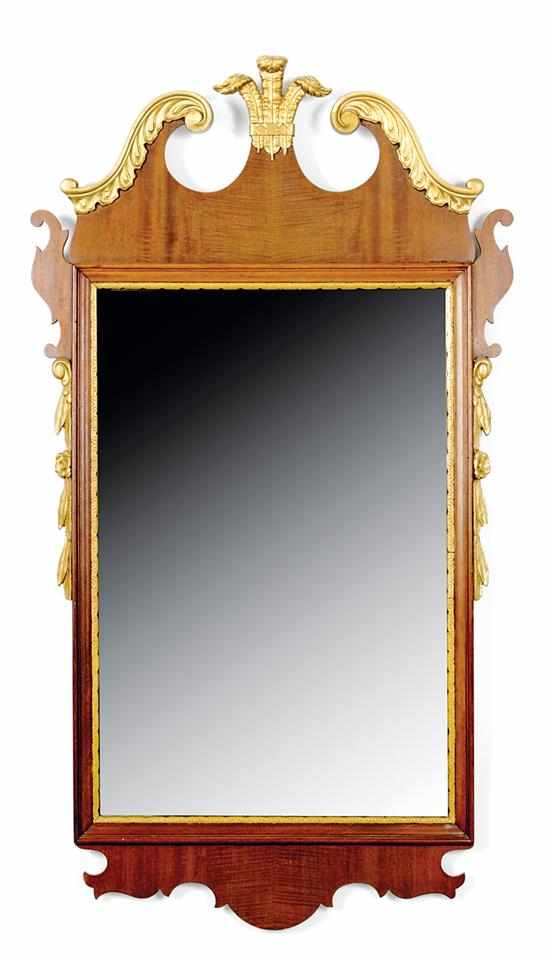 Appraisal: Kindel ''Oxford'' Georgian style mirror Grand Rapids Michigan broken arch