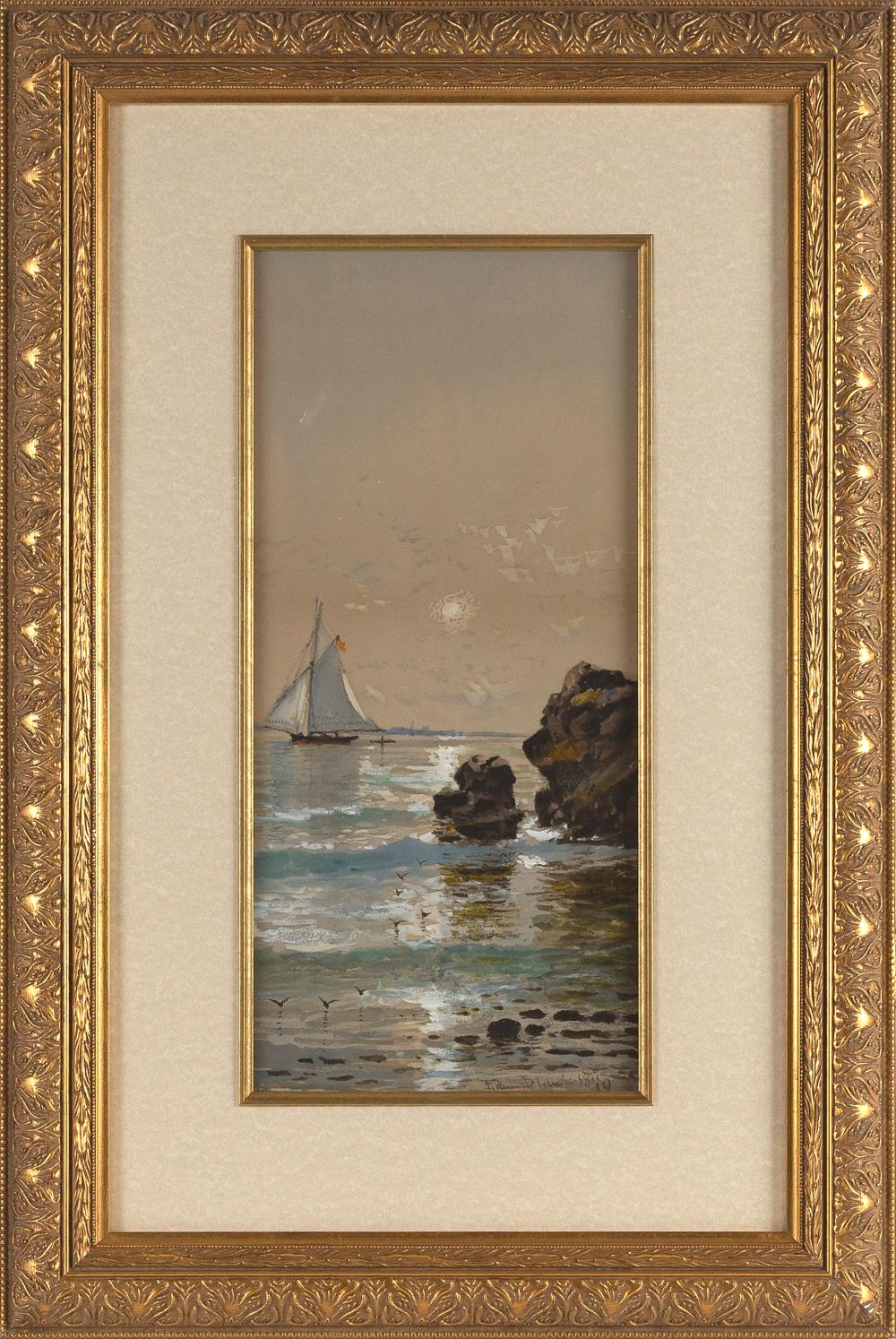 Appraisal: EDMUND DARCH LEWIS PENNSYLVANIA - SEASCAPE LIKELY THE COAST OF