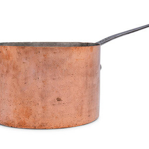 Appraisal: An American Copper Sauce Pan Smith and Anthony Company Boston