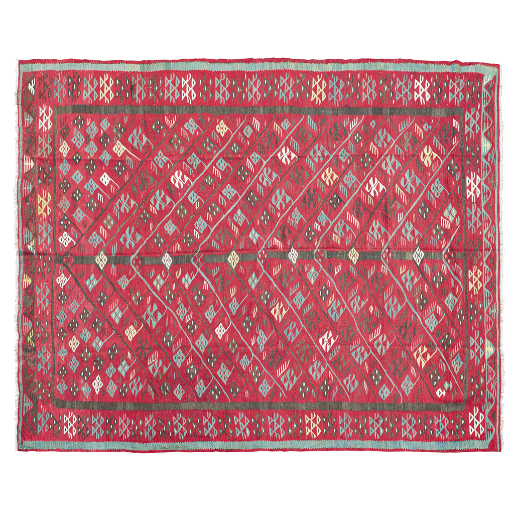 Appraisal: SHARKOY KILIM EAST BALKANS TH CENTURY the red field with