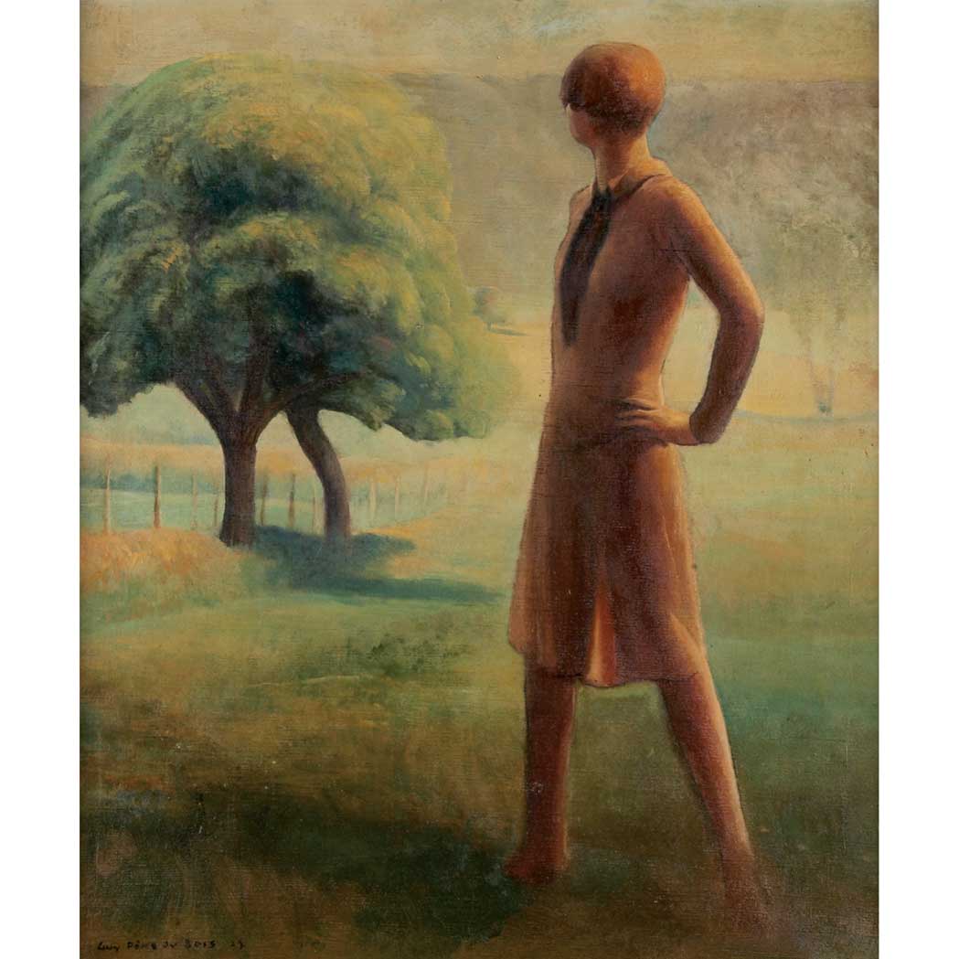 Appraisal: Guy Pene du Bois American - Figure - Chevreuse Valley