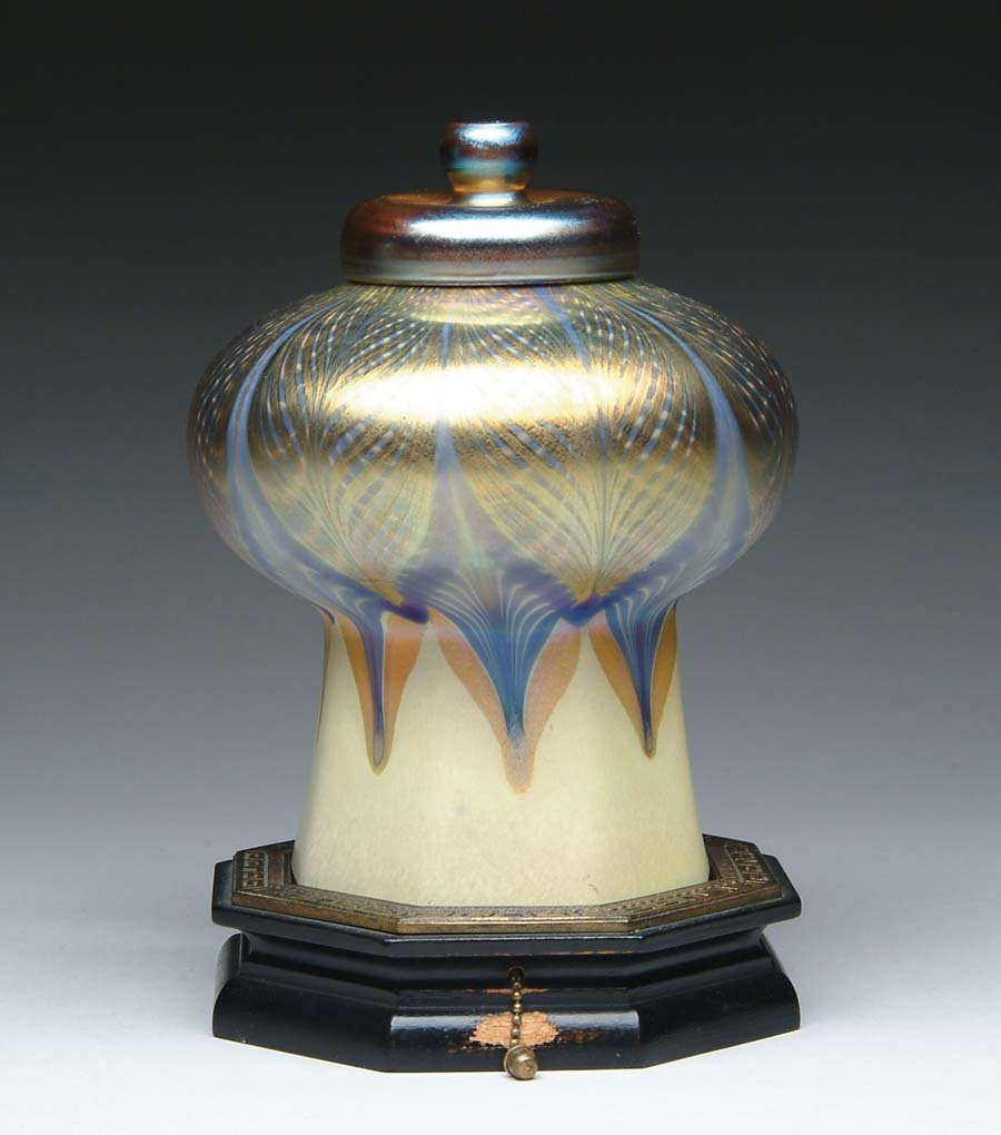 Appraisal: TIFFANY MOSQUE LAMP Outstanding Tiffany mosque lamp features decorated shade