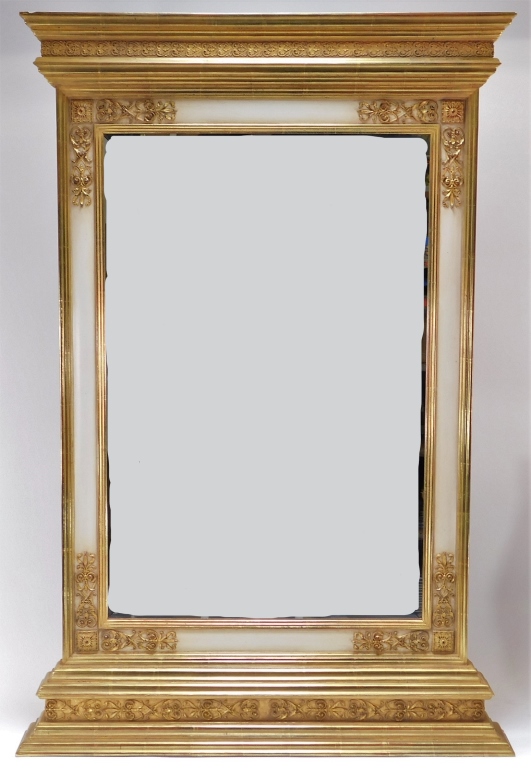 Appraisal: LG GILT HOLLYWOOD REGENCY HALL MIRROR United States th CenturyWhite