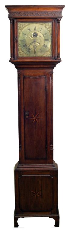 Appraisal: HUGH LOUGH PENRITH - AN th CENTURY OAK LONGCASE CLOCK