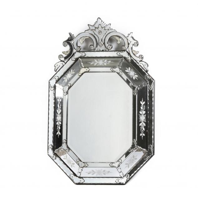 Appraisal: A FINE VINTAGE VENETIAN MIRROR Late th or early th