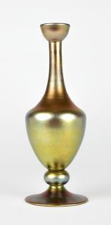 Appraisal: A Steuben gold Aurene art glass cologne bottle First third