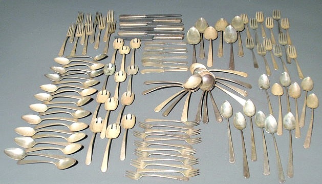 Appraisal: Weidlich Virginia Sterling pattern sterling silver flatware service not monogrammed