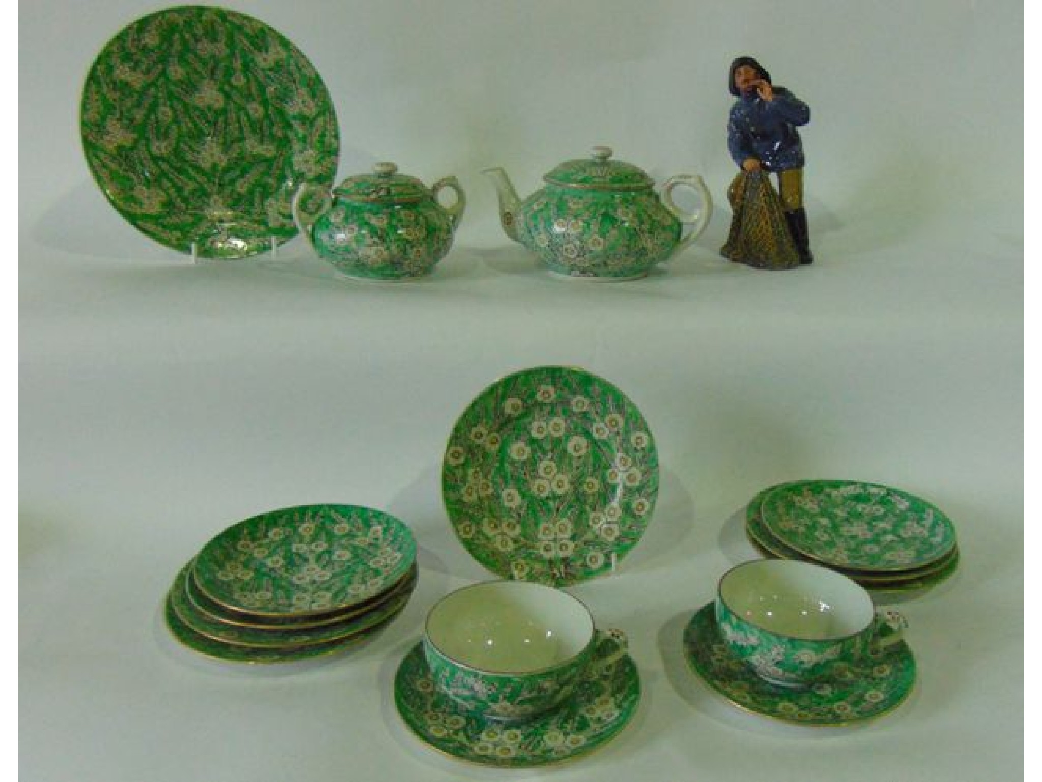 Appraisal: A collection of Chinese eggshell porcelain type tea wares with