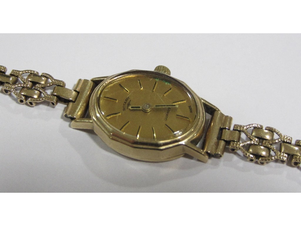 Appraisal: Ladies ct gold bracelet watch by Rotary