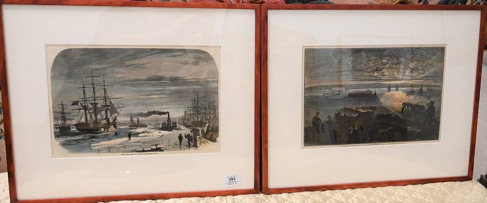 Appraisal: Three Piece Group of Framed Prints to include View From