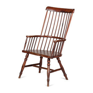 Appraisal: A Comb-Back Windsor Armchair th Century Height inches Property from