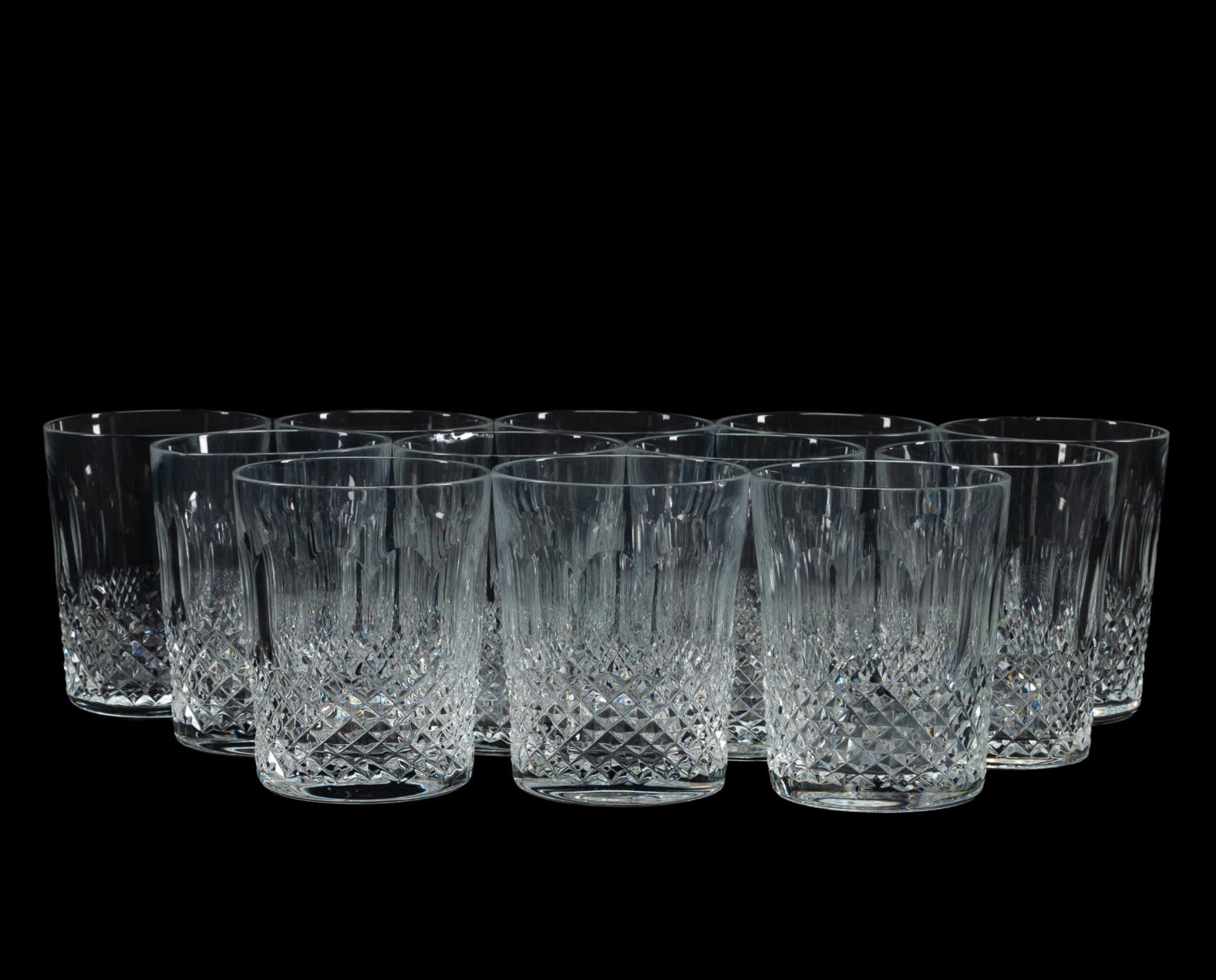 Appraisal: WATERFORD CRYSTAL COLLEEN OLD FASHIONEDS PC Waterford Crystal Irish set