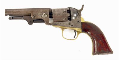 Appraisal: A Colt percussion pocket calibre revolver No the octagonal barrel