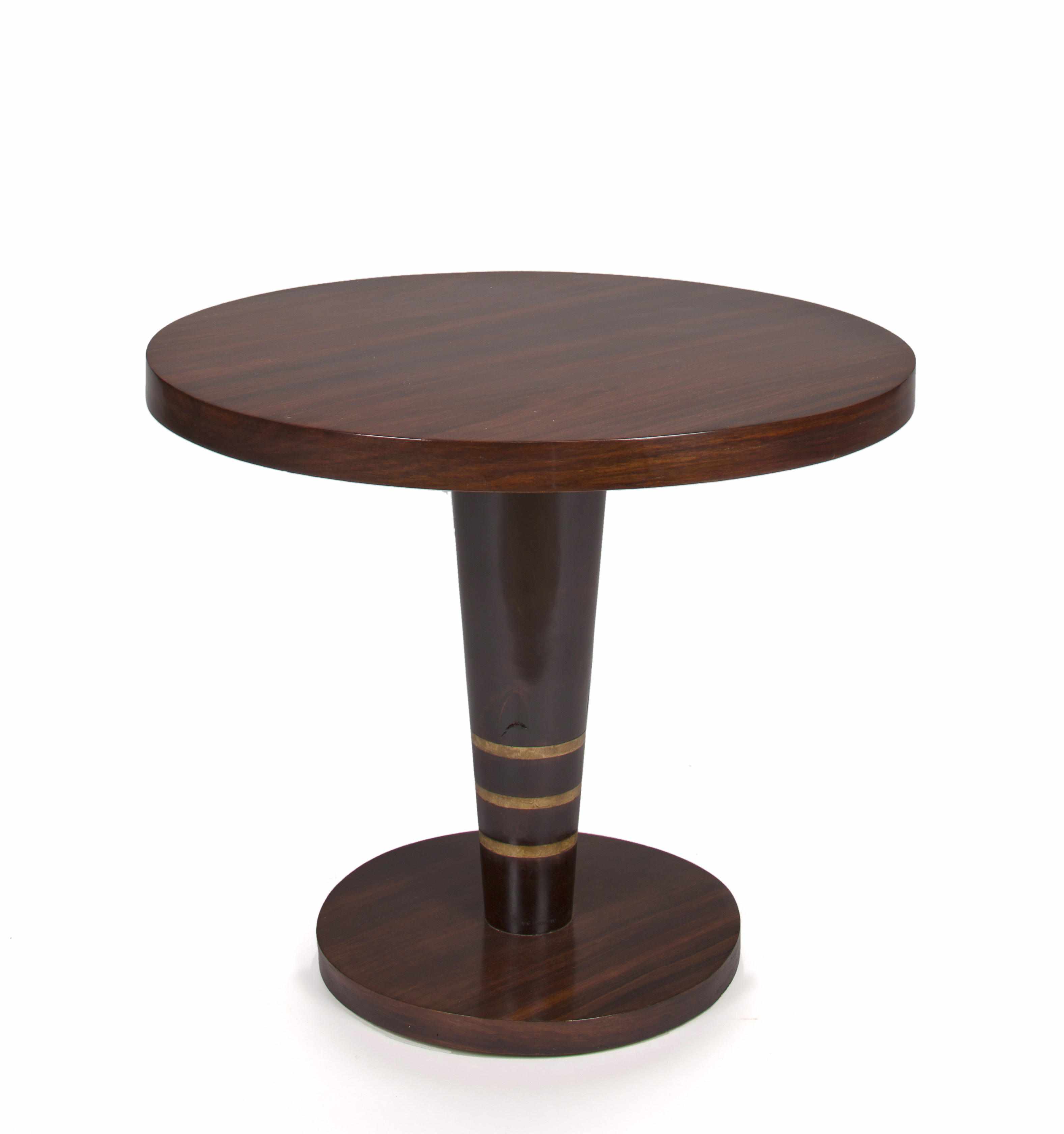 Appraisal: A French Art Deco rosewood and fruitwood low table circa