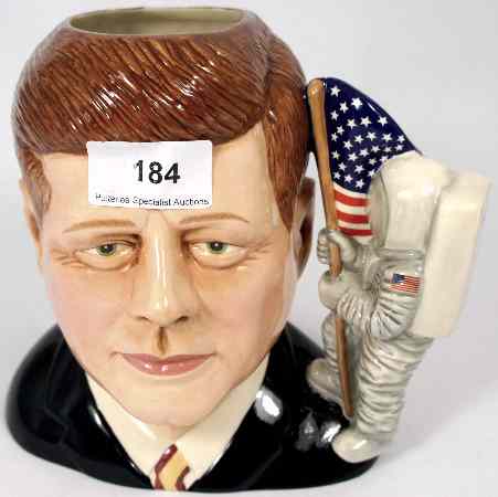 Appraisal: Royal Doulton Large Character Jug John F Kennedy D with