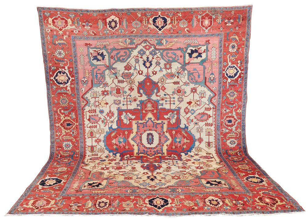 Appraisal: Serapi Carpet Persia last quarter th century ft in x