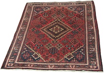 Appraisal: A Bijar Carpet ca A Bijar carpet runner ca approx