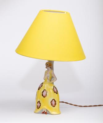 Appraisal: Style of Katzhutte mid th Century A ceramic lamp the