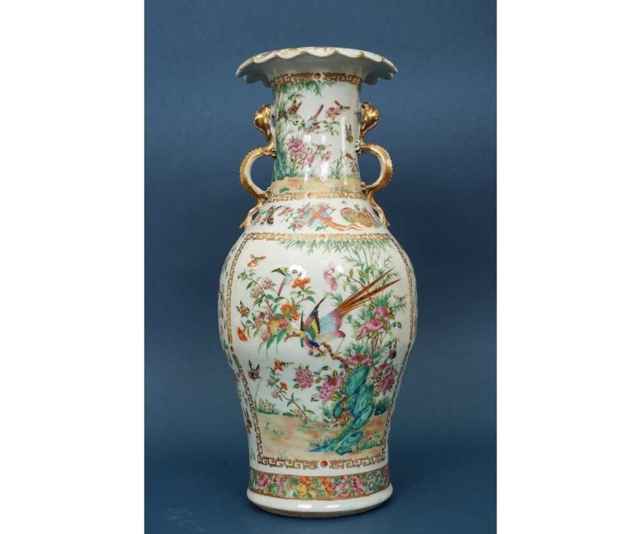 Appraisal: Large Chinese porcelain vase th c decorated with gilt dragon