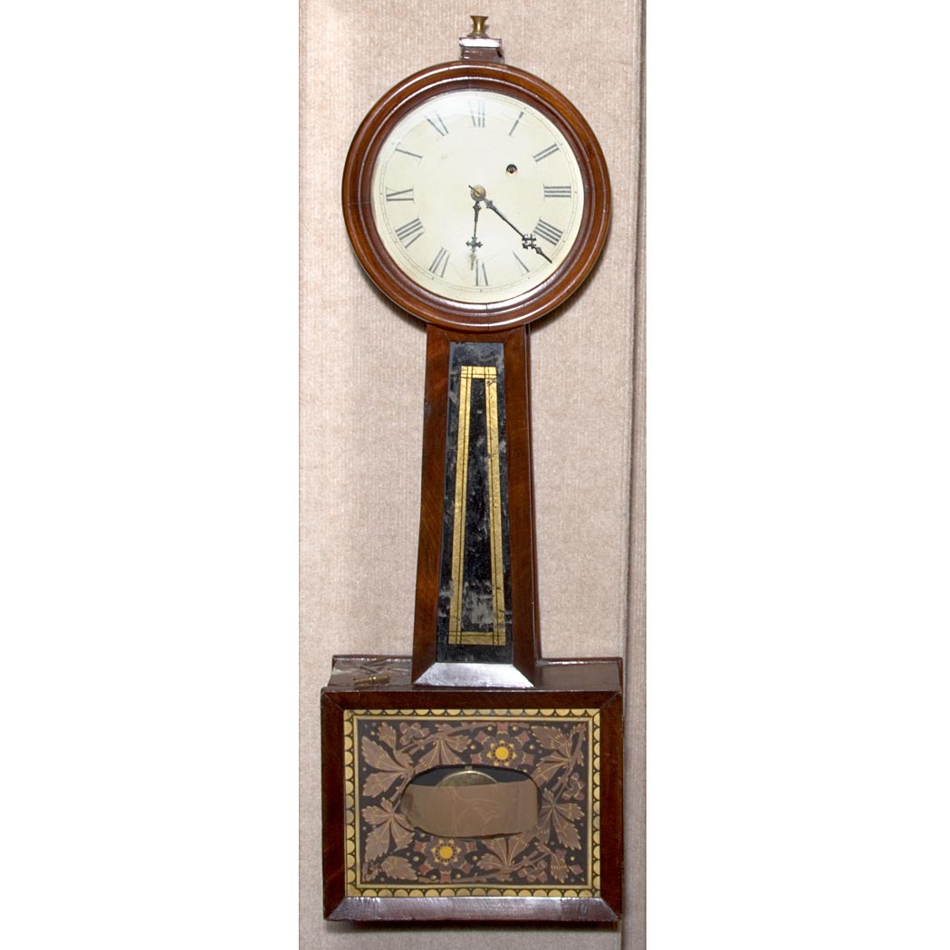 Appraisal: Federal Style Mahogany Banjo Clock Height inches