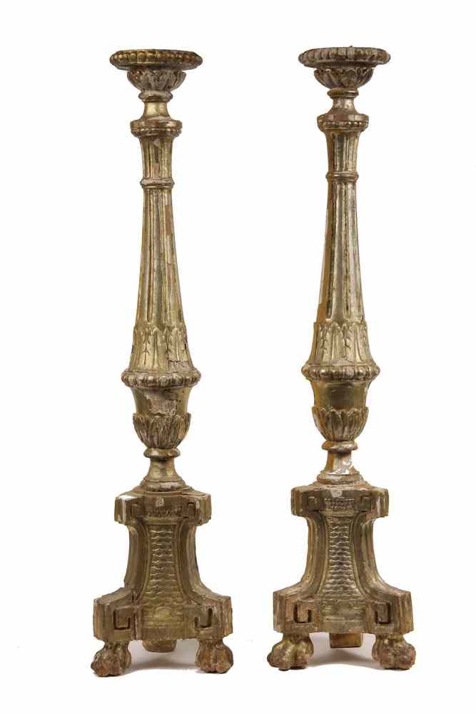 Appraisal: PAIR ITALIAN TORCHIERES - Rare Pair of th c or