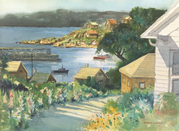 Appraisal: WILLIAM GOULD AMERICAN - x Rockport Massachusetts Watercolor on paper