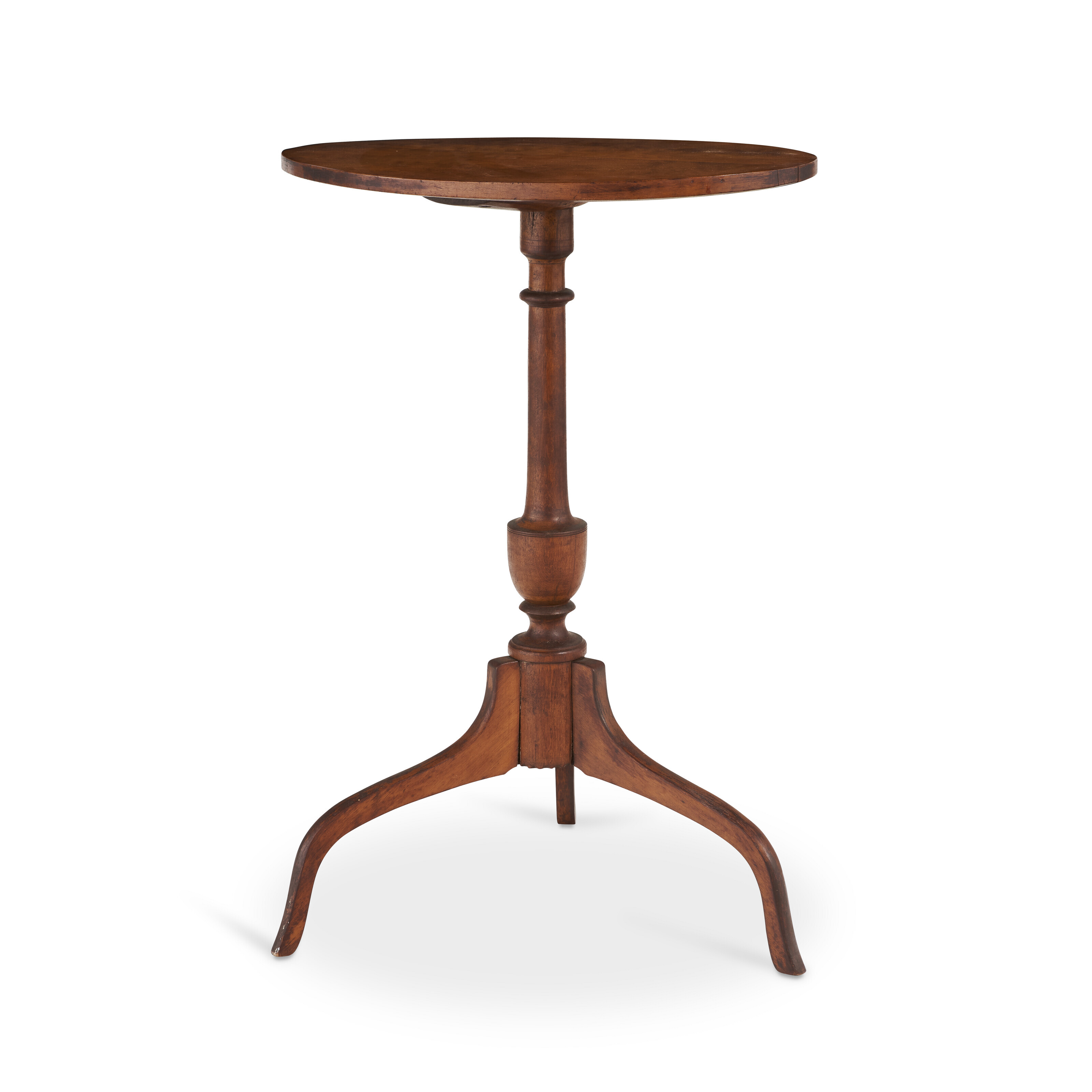 Appraisal: A FEDERAL MAPLE CANDLESTAND POSSIBLY SAMUEL WING - SANDWICH MASSACHUSETTS