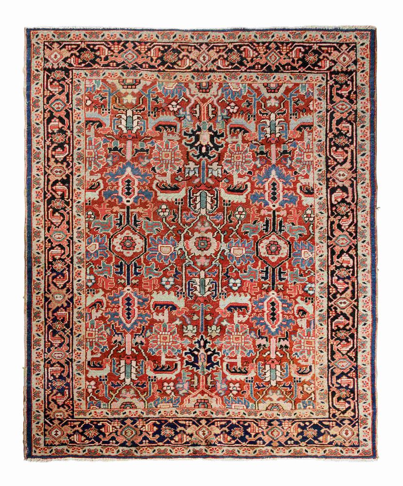 Appraisal: A Heriz Wool Rug A Heriz Wool Rug Circa feet