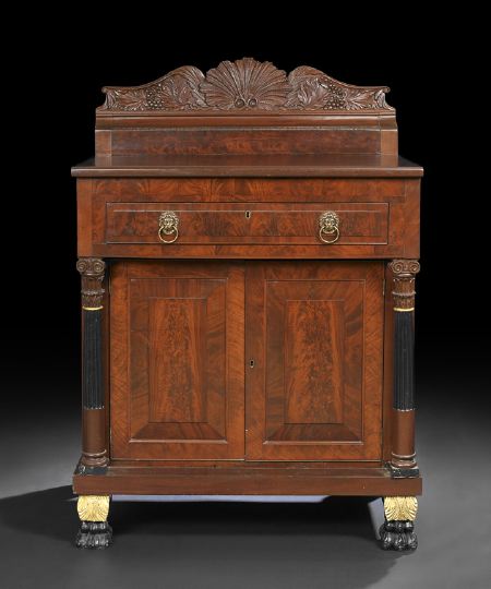 Appraisal: American Late Classical Mahogany Server Cabinet second quarter th century