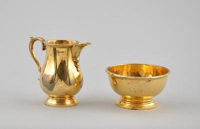 Appraisal: A Tiffany Co Sterling Silver Gold Washed Sugar and Creamer