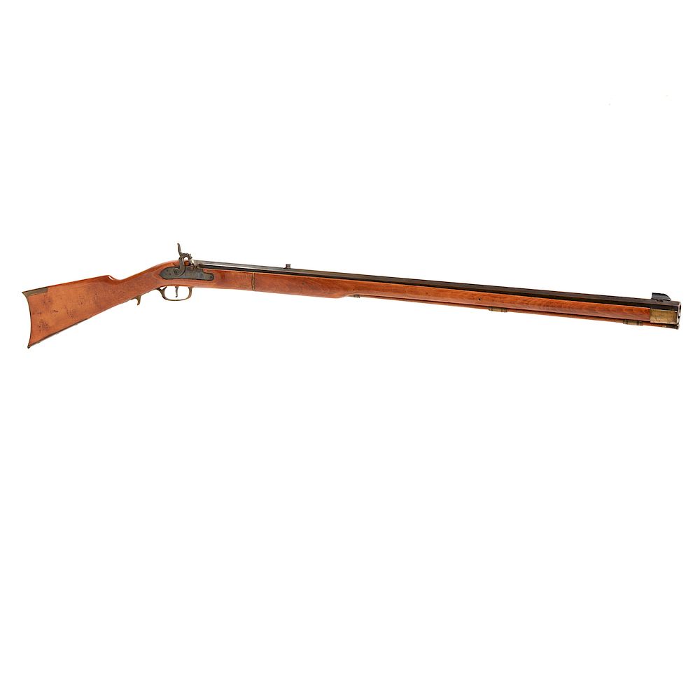 Appraisal: Kentucky Style Jukar Percussion Rifle Antique Spanish made percussion rifle