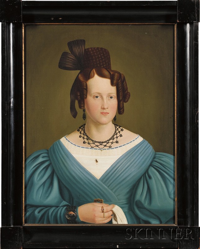 Appraisal: American or Continental School th Century Portrait of a Woman