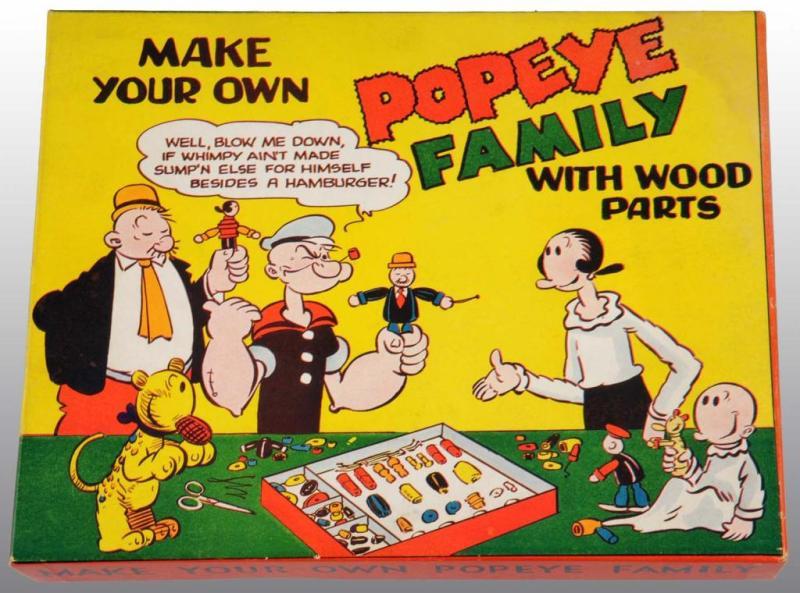 Appraisal: Jaymar Popeye Funny Family Set of in Orig Box Description