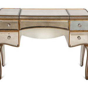 Appraisal: A Mirrored Dressing Table Early th Century Height x width