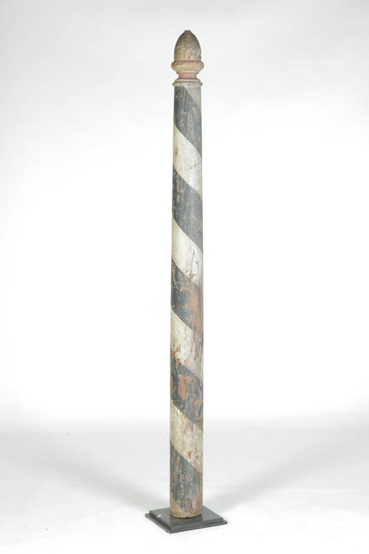 Appraisal: BARBER POLE American found in Vermont late th century pine