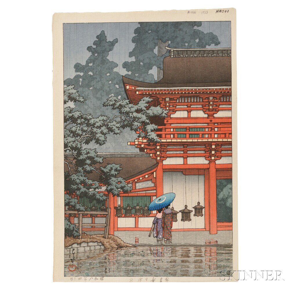 Appraisal: Kawase Hasui - Kasuga Shrine Nara Japan April color woodblock