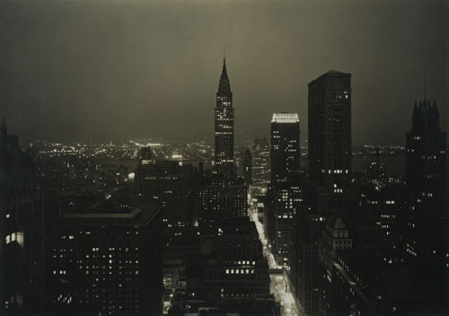 Appraisal: WOOLF PAUL J - Chrysler Building at Night New York