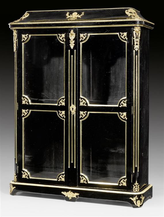 Appraisal: LIBRARY VITRINE Regence Louis XV stamped M CRIAERD Mathieu Criaerd