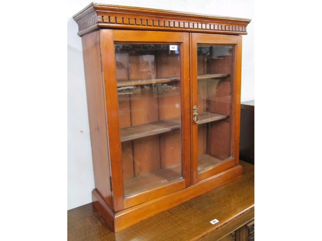 Appraisal: Glazed door bookcase