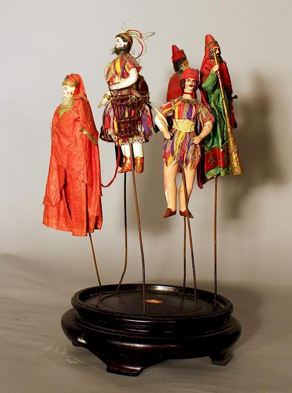 Appraisal: Play figures from the Magic Flute Six play figures from