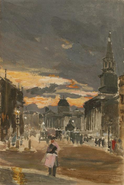 Appraisal: WALTER FRANCIS LIDDELL The Strand at Night inscribed on a