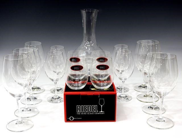 Appraisal: lot of Riedel colorless glass stemware and decanter all having