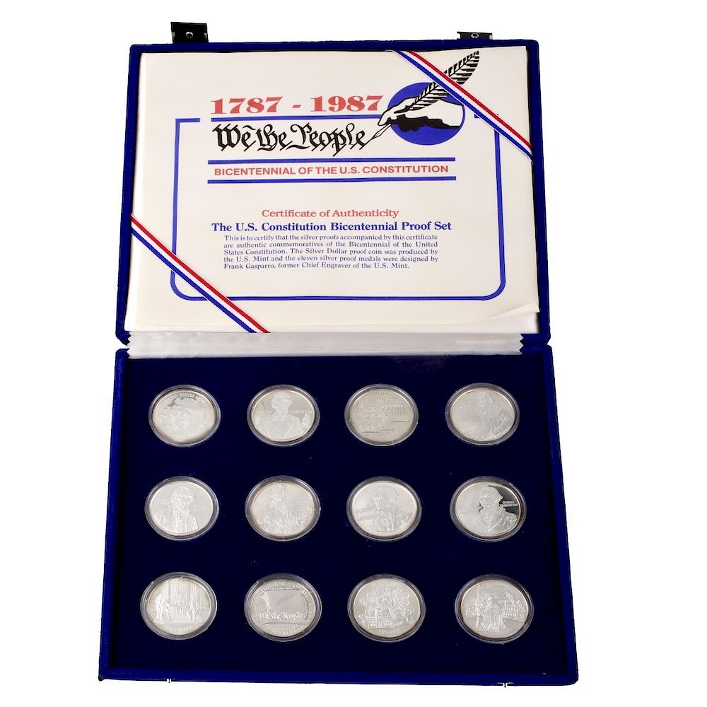 Appraisal: Constitution Bicentennial Pc Silver Proof Set U S Mint Constitution